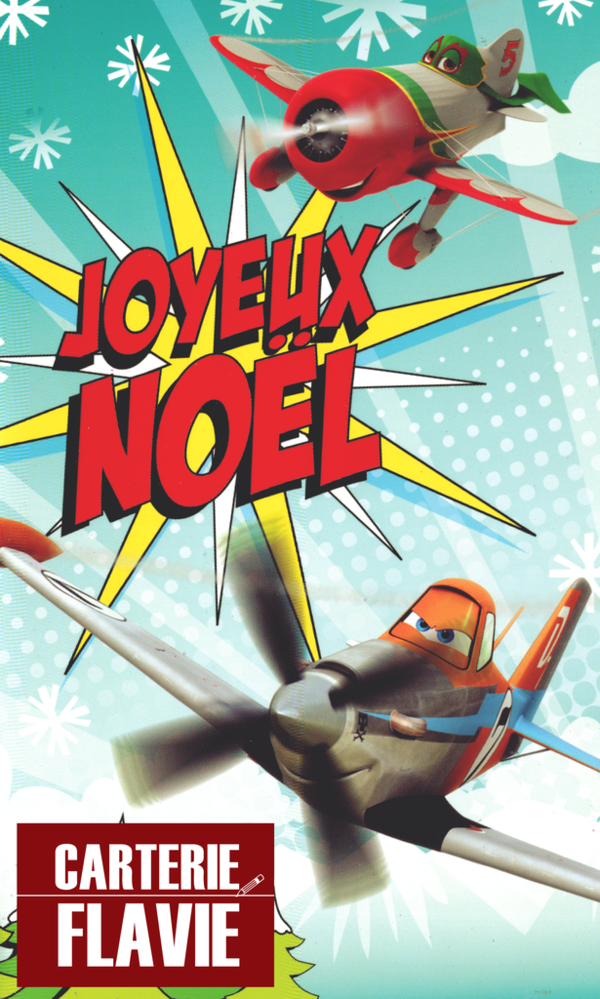 carte Noël Porte-Billet, Disney Planes Réf: JN2426